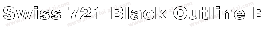 Swiss 721 Black Outline BT(1)字体转换